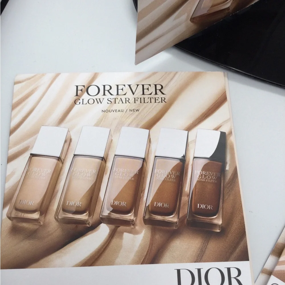 Dior Forever Foundation Sample Card - Neutral Beige Shades new 3 pk sample
